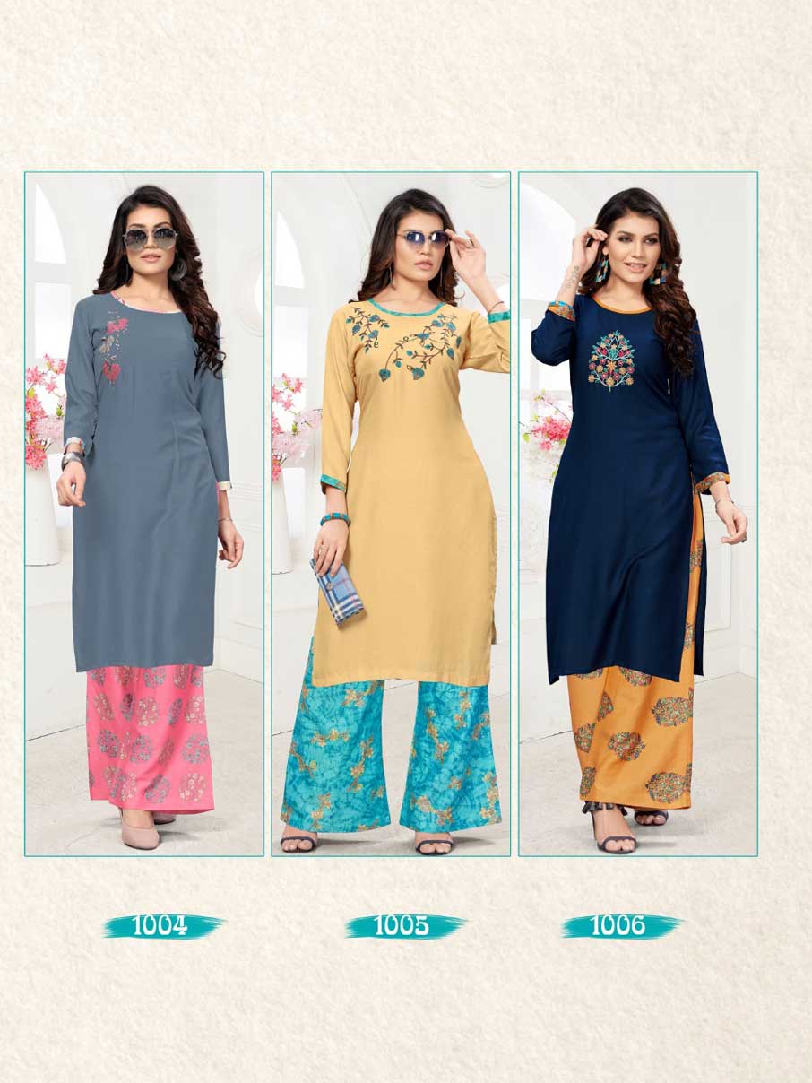 Apple Brand City Girl Vol-1 Palazzo Kurti Catalog Apple Brand City Girl Vol-1 Palazzo Kurti Catalog